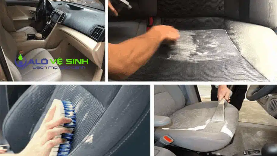 Chất lượng ghế ô tô sạch như mới mà không làm hại đến màu vải