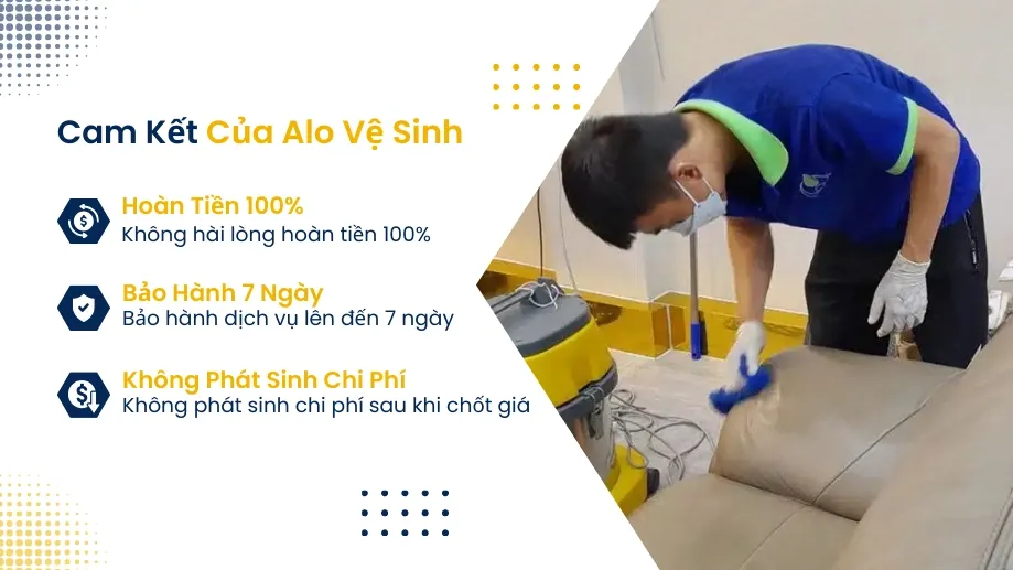 An tâm với chính sách bảo hành dịch vụ giặt nệm chuyên nghiệp của Alo Vệ Sinh