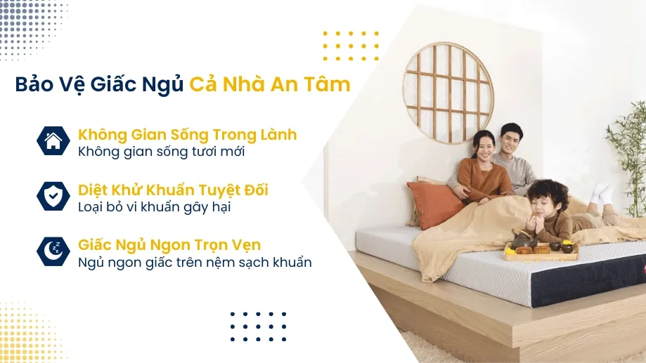 Giải pháp vệ sinh nệm và diệt khuẩn giúp bảo vệ giấc ngủ, an tâm cho cả gia đình